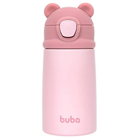 Copo Térmico Buba Parede Dupla Ursinho Rosa 320ml