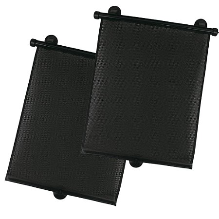 Kit 2 Cortinas De Rolo Retráteis Kababy Preto