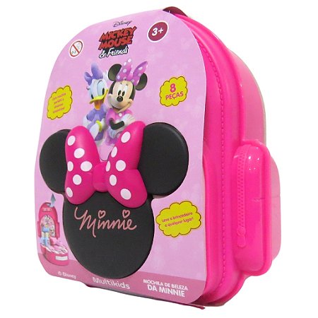 Mochila De Beleza Com Acessórios Da Minnie Multikids