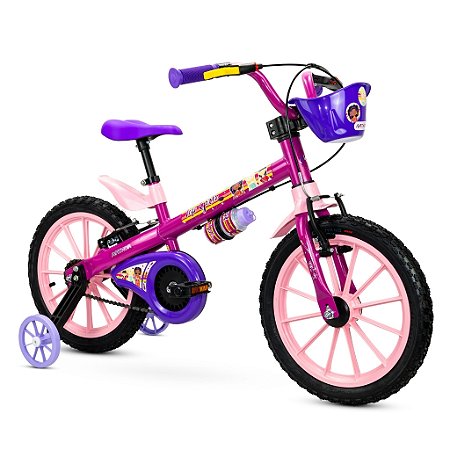 Bicicleta Infantil Nathor Aro 16 Com Rodinhas Top Girls 6