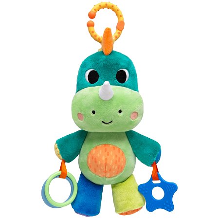 Pelúcia Infantil Buba Dinossauro Treme-Treme De Atividades