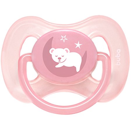 Chupeta Buba Comfort Tam. 2 Ursinho Rosa (+6 meses)