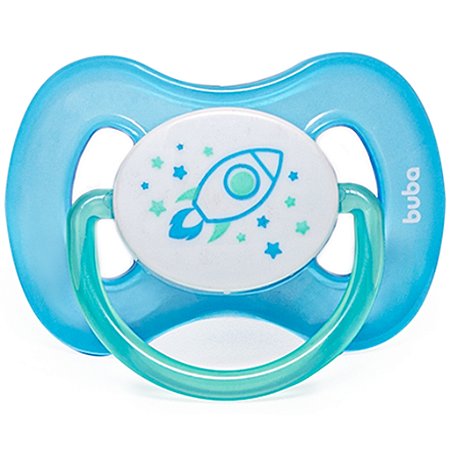 Chupeta Buba Comfort Tam. 1 Noturna Foguete (0 - 6 meses)