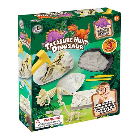 Brinquedo Caça Ao Tesouro Multikids Kit Escavação Dinos
