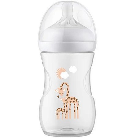 Mamadeira Pétala Philips Avent 3.0 Decorada Girafa 260ml