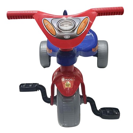 Triciclo Samba Toys Tchuco Heróis Super Teia Vermelho E Azul