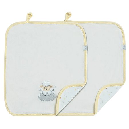 Kit Com 2 Babinhas Hug Little Baby Amarelo