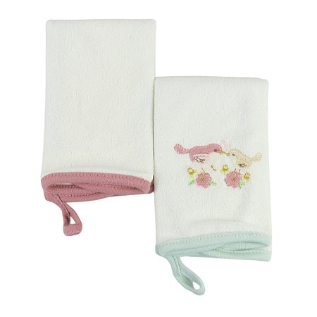 Kit 2 Babinhas Hug Lovely Day Passarinho Rosa Antigo