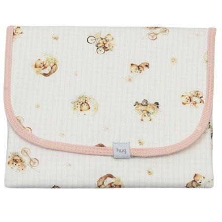 Trocador Portátil Hug New Baby Ursinho Rosa