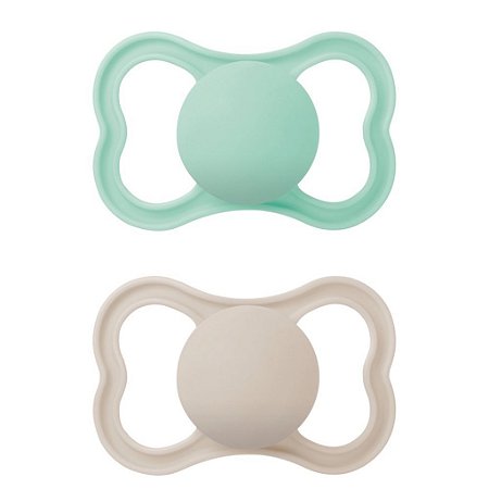 Chupeta Mam Supreme 16+ Embalagem Dupla Verde E Bege