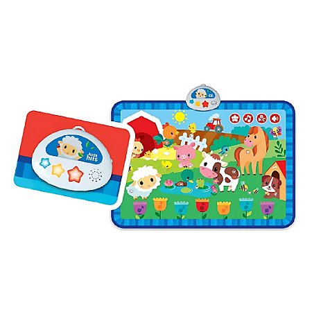 Tapete Infantil Shiny Toys com Luz e Som Vaquinha