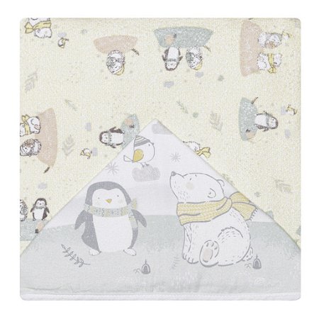 Toalha de Banho Papi Mami Felpuda c/ Capuz Urso Polar