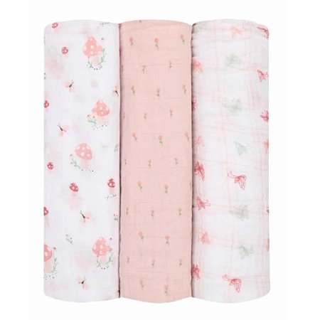 Cueiro Soft Premium Papi Mami Estampado Encantado Cogumelo 120 x 120 cm