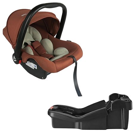 Kit Bebê Conforto Candy Caramelo E Base Litet