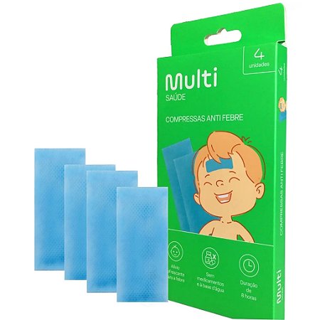 Compressa Anti Febre Multi Saúde 4 Unidades