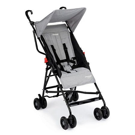 Carrinho de Bebê Voyage Wing Cinza Mescla (6 meses até 15 kg)