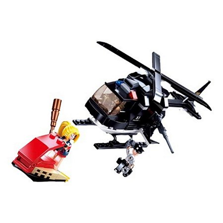 Blocos de Montar Multikids Cubic Helicóptero de Combate 221 Pçs