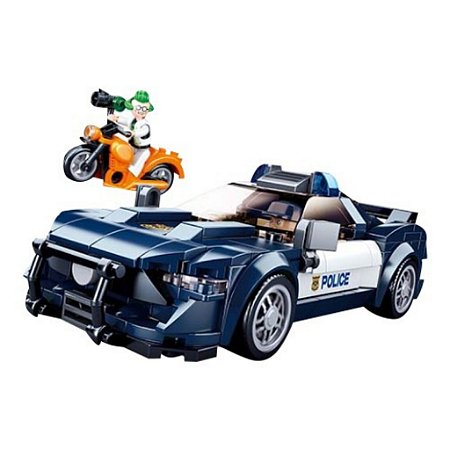 Blocos de Montar Multikids Cubic Carro de Polícia 284 Pçs