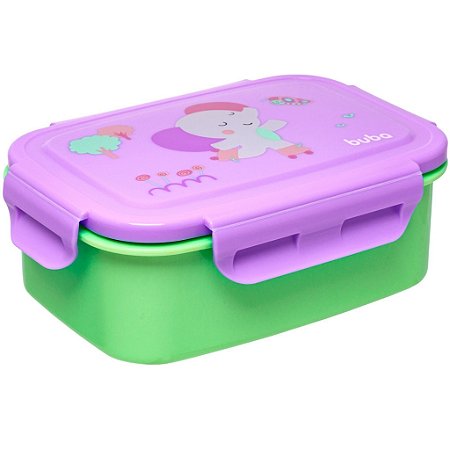 Bento Box Buba Zoo Elefante Inox Com Antivazamento 600ml
