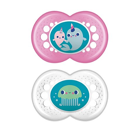 Chupeta MAM +6M Baleia e Polvo Embalagem Dupla