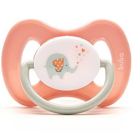 Chupeta Buba Comfort Tam. 1 Elefantinho Rosa (0 - 6 meses)