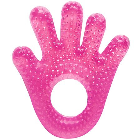 Mordedor Buba Com Água Mãozinha Rosa +4M