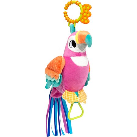 Pelúcia Buba Papagaia Laila Rosa +4M