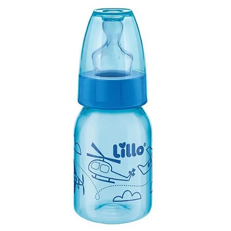 Mamadeira Lillo Divertida 120ml Tamanho 1 Azul (0 a 6 meses)