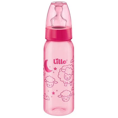 Mamadeira Lillo Divertida 240ml Tamanho 2 Rosa (+6 meses)