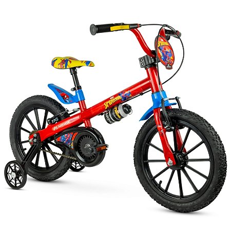 Bicicleta Infantil Nathor Spider-Man 2 Aro 16 Vermelho