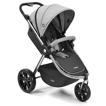 Carrinho de Bebê Litet Jogger Sway Cinza e Preto (0 a 15 kg)