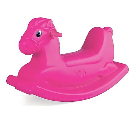Cavalinho de Balanço Homeplay Huppa Huppa Rosa +3 Anos