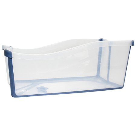 Banheira Infantil Clingo Portátil Dobrável Transparente Azul