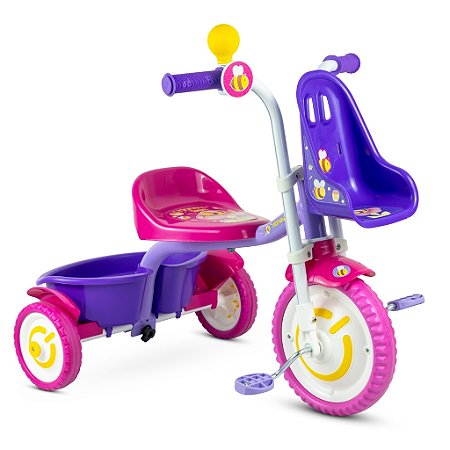 Triciclo Infantil Nathor de Alumínio Honey Bee +18 Meses