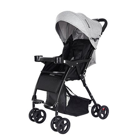 Carrinho de Bebê Funny Preto e Cinza (0 a 15 kg)