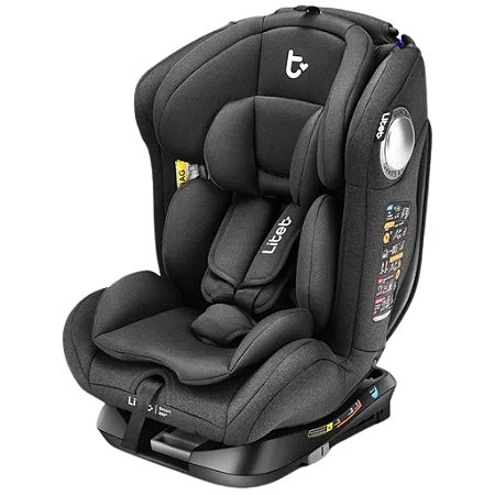 Cadeira para Auto Litet Smart 360 Isofix Preta (0 a 36 kg)