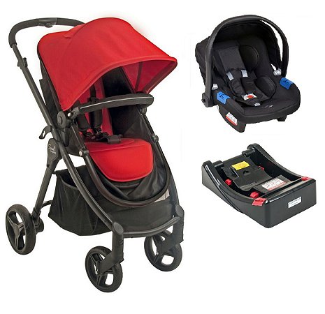 Carrinho de Bebê Travel System Soul (até 15 kg) - Vermelho - Burigotto