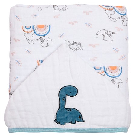 Toalhão de Banho Papi Mami Soft Premium c/ Capuz Dino Esporte
