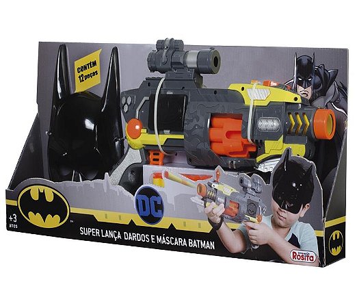 Lança-Dardos Super com Máscara (+3 anos) - Batman - DC - Brinquedos Rosita