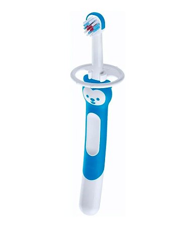 Escova Dental Baby Brush Cabo Longo (+6M) - Azul - MAM