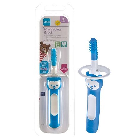 Massageador Dental Massaging Brush (+3M) - Azul - MAM