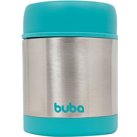 Pote Térmico em Inox com Parede Dupla 350ml - Azul - Buba
