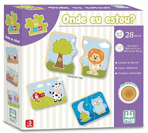 Jogo Educativo de Encaixar - Cores e Formas - NIG Brinquedos - Alves Baby