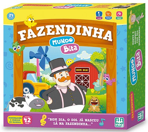 Jogo Fazendinha (+2 anos) - Mundo Bita - NIG Brinquedos