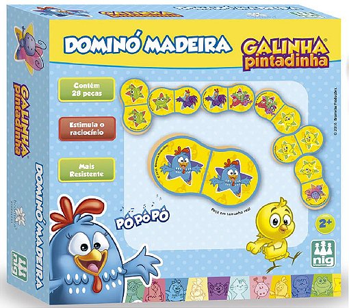 Dominó Infantil (+3 anos) - Galinha Pintadinha - NIG Brinquedos