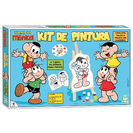 Kit de Pintura (+4 anos) - Turma da Mônica - NIG Brinquedos