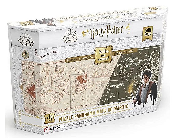 Quebra-Cabeça 500 Peças (+10 anos) - Mapa do Maroto - Harry Potter - Grow