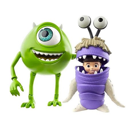 Bonecos Articuláveis (+3 anos) - Mike Wazowski e Boo - Monstros S.A. - Mattel