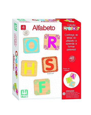 Jogo Educativo de Encaixar - Descobrindo o Alfabeto - NIG Brinquedos -  Alves Baby