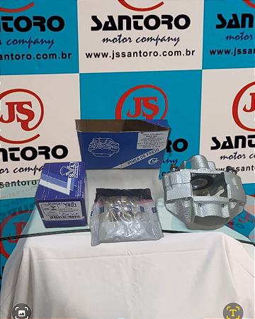 Par Pinça De Freio Diant. Fusca Com Pastilha Pinos e Travas Novo